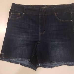 Liverpool pull on denim shorts